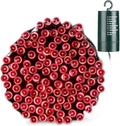 Joomer Red Battery Christmas Lights, 66ft 200LED Fairy Lights Battery Operated Timer 8 Modes Waterproof for Outdoor Home Garden Party Holiday Christmas Trees Decoration
