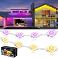 Fussion 400ft Permanent Outdoor Lights for House, 2025 Smart RGB LED Outside Lights with Remote Control, IP67 Waterproof Eternity Eaves Lighting for Christmas, Halloween, Holiday, Party, Daily