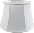 Tootoo Star Brown Large Drum Lamp Shade for Chandeliers Floor Light and Table Lamp,12x16x11" Spider,Fabric Natural Linen Hand Crafted (White)