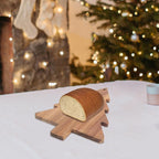 Amosfun Christmas Tree Charcuterie Board Xmas Cutting Board Fruit Tray Wooden Cheese Appetizer Tray Sushi Serving Tray 9.5 x 15 Inch
