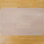 Silicone Dish Drying Mat for Multiple Usage,Easy clean,Eco-friendly,Heat-resistant Silicone Mat for Kitchen Counter or Sink,Refrigerator or Drawer Liner Translucent 3XL 28 inches x 18 inches