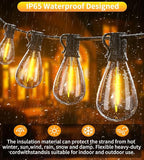 200FT Outdoor String Lights, Ultra Long Waterproof 60+2 Shatterproof Bulbs Led Outside Patio Lights for Porch Deck Garden Backyard Balcony Wedding Party Decor