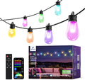 APPECK Smart Outdoor String Lights, 100ft Smart RGBW Outdoor Patio Lights with 30 LED Bulbs, Extendable, 111 Scene Modes, IP65 Waterproof Lighting for Outside, Halloween Decor, Compatible with Alexa