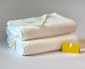 IKEUCHI ORGANIC 【Proof of Purity】 Bath Towel, 28 x 53 inch, 100% Organic Cotton, Double-Ply Yarn 30/2, Oeko-Tex Class 1, Loop-Dense, Made in Japan,White, Pack of 2