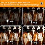 GOOTHY LED Outdoor String Lights 45Ft Patio Lights with 32 Shatterproof ST40 Vintage Edison Bulbs (2 Spare), Hanging Outdoor Light UL Listed for Porch Garden Backyard Balcony Decor