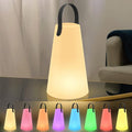 Portable Outdoor Table Lamp, Cordless Rechargeable Outdoor Table Lanterns RGB LED Lights with Remote, IP44 Water-Resistant Battery Operated Hanging Lamp for Patio Garden Camping Dining Room