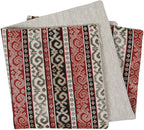 Tapestry Stylish Red-Black 20"x20" Pillow Cover Sham Slipcover Ethnic Kilim Aztec Pattern Throw Decorative for Home Decor, Sofa, Couch, Porch, Patio, Window Seat