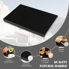 Koville Black Marble Cutting Boards for Kitchen Countertop, Natural Marble Cutting Board Pastry Board Cheese Boards for Home Kitchen Decor, Stone Chopping Serving Tray for Charcuterie
