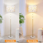Lamp Shades Set of 2, Drum Lampshades 13" Top x 13" Bottom x 10" High with Spider Fitter, Large Replacement Lamp Shades for Table Lamps, Floor Lamps, Easy Assembly Required (2, Print - A)