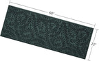 WaterHog Indoor/Outdoor Door Mat, 2' x 5', Made in USA, Durable & Skid-Resistant Front Door Rug, Decorative, Water-Trapping & Heavy-Duty Entryway Floor Mat For Your Home, Boxwood Collection, Evergreen