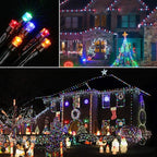 Joomer Battery Christmas Lights, 33ft 100LED Fairy Lights Battery Operated Timer 8 Modes Waterproof for Outdoor Home Garden Party Holiday Christmas Trees Decoration (Multicolor)
