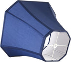 2 Pcs Navy Blue Square Cute Lamp Shades Octagonal Faux Silk Lampshade Replacement Medium Lampshade 6.5×13×10.6IN(Spider) Vintage Lamp Shade for Table & Floor Lamp - Easy Assembly