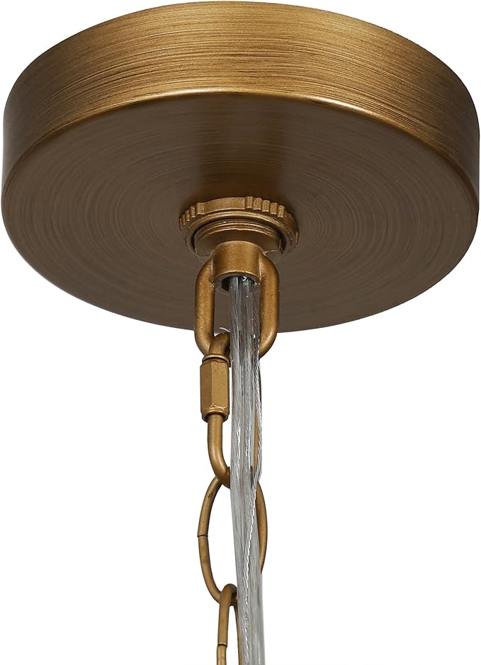 KSANA Pendant Light Kitchen Island, 10" Modern Gold Pendant Lighting Dome Shade Pendant Light Fixtures for Kitchen, Dining Room, Hallway, Brushed Antique Gold Finish