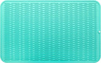 Silicone Dish Drying Mat for Multiple Usage,Easy clean,Eco-friendly,Heat-resistant Silicone Mat for Kitchen Counter or Sink,Refrigerator or Drawer Liner Mint 3XL 28 inches x 18 inches