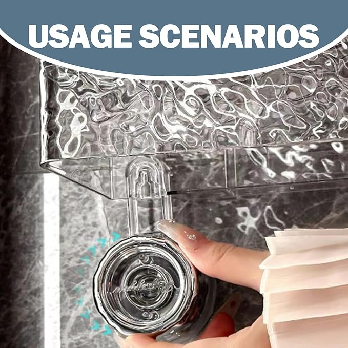 Bathroom Corrugated Suction Cup Storage Holder, Illuminate Suction Cup Shelves, No-Drill Wall Mounted Suction Cup Bathroom Storage Rack Shelf for Shower Kitchen
