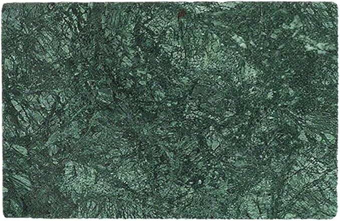 Natural Marble Cutting Board- 12 * 8 Inch Kitchen Bakery Tool for Professional Chef & Baker's Tray - Marble Display for Elegant Food Presentation & Stylish Kitchen Decor (Green)