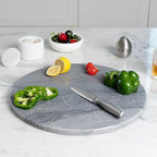 Koville Dark Grey Marble Pastry Cutting Board, 16" Large Marble Cheese Serving Board for Kitchen Countertop, Stone Tray for Baking, Charcuterie, Trivet, Dough Pastry and Stone Cutting Boards