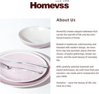 Rock Ridge Speckled Stoneware Dinnerware Set (18pc Set, Pink and Ivory)