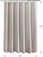 AmazerBath Waffle Shower Curtain, Khaki Shower Curtain Fabric with Waffle Weave, Hotel Quality Bathroom Shower Curtains, Heavy Duty, 72 x 72 Inches