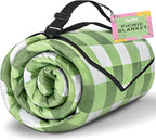 TigeJoy Extra Large Picnic Blanket Waterproof Foldable 80''x100'', Outdoor Picnic Mat Beach Blanket Sandproof for Park, Grass, Travel, Hiking, Camping Essentials, Gingham Picnic Blanket
