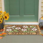 CHICHIC Welcome Door Mat 24 x 36 Inch Front Doormat Outdoors for Home Entrance Outdoors Mat for Outside Entry Way Doormat Entry Rugs, Heavy Duty Non Slip Rubber Back Low Profile, Dragonfly