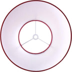 2 Pack Small Barrel Burgundy Lamp Shade, Fabric Lampshade for Table and Floor Lamp, 5.5'' Top x 10'' Bottom x 7.2'' Height, Spider Fitting, Handcrafted By GO&SO