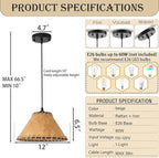 3 Pack Farmhouse Style Industrial Pendant Light,Empire Shape Chandelier,Kitchen Island Vintage Barn Hanging Pendant Lighting,Hanging Lighting Fixture Over Sink for Dining Room