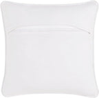 Boho Living Jada Premium Woven Design, Living Room Décor, Decorative Throw, (1) 18" x 18" Pillow Cover with Insert, White