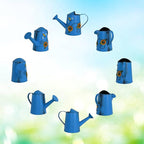 Decorative Sunflower & Bee Metal Watering Can (Vol: 4 Cups) | Small Blue Watering Can | Garden Décor Housewarming Gift for Mother Women Friends Gardeners