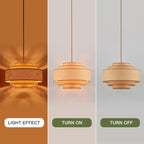 Farmhouse 19.7" Drum Rattan Chandelier 4-Lights Vintage Boho Rattan Chandelier Retro Vintage Bamboo Drum Chandeliers for Dining Room, Kitchen Island, Living Room, Bedroom