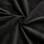 JAUXIO Diamond Pinch Pleated Crystal Velvet Pillowcases 2 Pack Solid Pintuck Throw Cushion Cover for Home Decor Hidden Zipper Closure (Black, Standard)