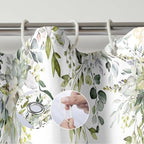 Sage Green Eucalyptus Shower Curtain Watercolor Plant Green Leaves Shower Curtains for Bathroom Waterproof Polyester Fabric Bath Curtain 72 x 72 Inch with 12 Hooks