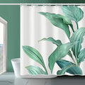 Shower Curtain, Banana Leaf Shower Curtain Fabric Green Leaf Shower Curtain, Weighted Hem, with 12 Hooks, Shower Curtains for Bathroom Waterproof Shower Curtain (72 "X 72")