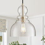 Gold Pendant Lights Kitchen Island, Large Gold Sand Glass Pendant Lighting Over Table 10inch Modern Brass Ceiling Island Light for Kitchen Sink Hallway Entrance