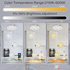 3-Lights Pendants Lightfor Kitchen lsland Chandeliers Dining Room,Square Entryway Light Fixture Hanging Adjustable Height Silver Crystal Chandeliers for Bedroom Hallway Foyer