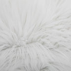 WLNUI Set of 2 White Christmas Decorative Fluffy Pillow Covers New Luxury Series Merino Style Faux Fur Throw Pillow Covers Square Fuzzy Cushion Case for Sofa Bedroom Living Room Home Decor 20x20 Inch