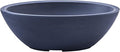 Crescent Garden Delano Oval Planter Bowl, Succulent Garden, Unique Indoor/Outdoor Double-Walled Plant Bowl with Plug- Oval Shape - 30" L x 21" W x 10" H (Midnight Blue)
