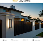 Outdoor Wall Light Hard Wired, 21" Modern Wall Sconce AC100-240V, Waterproof Garage Exterior Lighting Fixture Wall Mount, 3000K Front Porch Lamp, Large LED Sconce Light for House Outside Patio