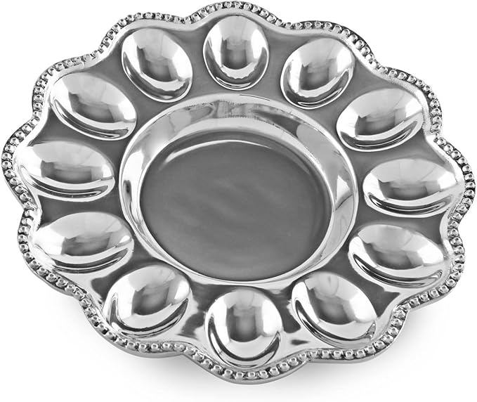 Beatriz Ball 6182 Egg Platter, Silver