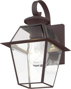 Livex Lighting 2181-07 Westover 1-Light Outdoor Wall Lantern, Bronze