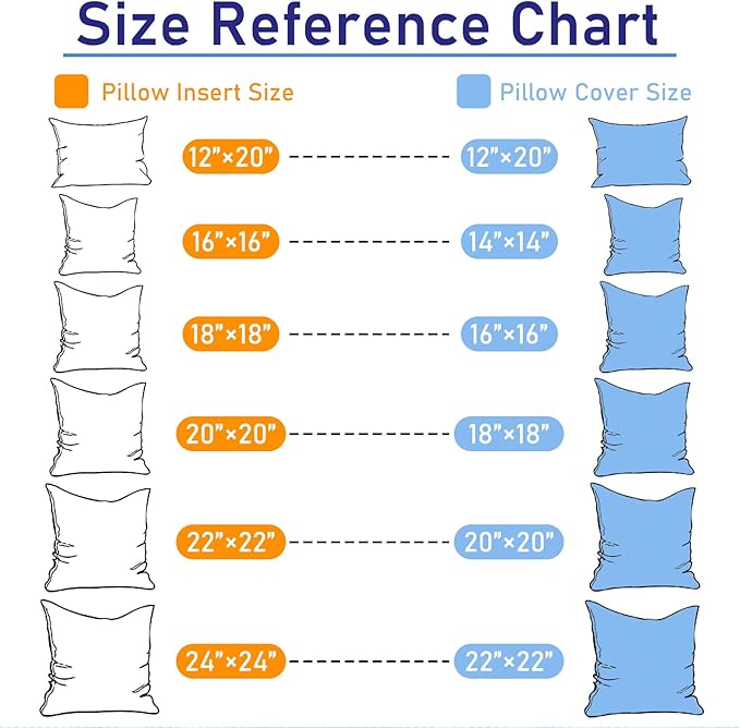 Pack of 4 20x20 Outdoor Pillow Inserts, Water Resistant Throw Pillow Inserts, Cushion Inner Pads for Patio, Furniture, Sofa, Bed, Living Room, Garden Decorative Waterproof Pillow Inserts