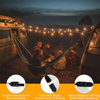40FT LED Outdoor String Lights Waterproof, G40 LED Globe Outdoor Lights for Patio with 27 Edison Vintage Shatterproof Bulbs, Connectable Backyard Lights for Garden, Bistro, Porch, Cafe