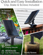 Brightech Ambience Pro Super Bright Solar Outdoor String Lights: Security, Visibility & Ambience - Heavy Duty Waterproof Patio Lights - Edison Spiral Shatterproof Bulbs - 4W Soft White Remote Control