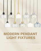 Emak Modern 8 Inch Black Pendant Light, Farmhouse Pendant Lighting with Milk Glass Shade, 1 Light Hanging Light Fixture for Kitchen Island, Dining Room, Bathroom, Bedroom, PL122-BK-ML