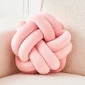Uvvyui Knot Pillow Ball, Soft Dusty Pink Home Decor Knotted Pillows, Cute 8" Knot Pillow Round Velvet Plush Throw Pillow, Aesthetic Decorative Pillows for Bed, Floor, Couch, Bedroom