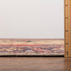 Keen Home Design 2x12 Rug - Machine Washable Runner with Non-Slip Backing, Ideal for Hallway, Entryway, Kitchen, Laundry Room - Vintage, Easy Clean, Durable, Low Pile Rug - (2'6" x 12')
