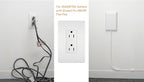 Sleek Socket Original & Patented Ultra-Thin Outlet Concealer with Cord Concealer Kit, Flat Extension Cord with Multi Outlets Power Strip, Ideal for Home Improvement, Hide Bulky and Messy Cords