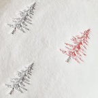 MIULEE Christmas Decorative Pillow Covers Set of 2 Faux Fur Throw Pillows with Embroidered Christmas Tree 18x18 Inch White Red Winter Couch Covers for Festival Sofa Bedroom Living Room Home Decor