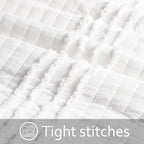 BOSOWOS Standard Size Pillow Shams Set of 2, Ultra Soft Breathable 20 x 26 Inches Pillow Case Envelope Closure, Microfiber Farmhouse Bed Pillowcases for Easy Care, White