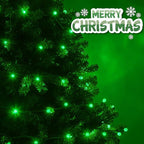 SANJICHA 2-Pack 66FT 200LED Green Halloween Lights for Indoor/Outdoor, Super Bright Plug in Fairy Lights, Waterproof String Lights for Festive Decorations St Patrick's Day Garden Tree